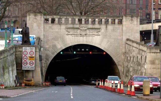 O túnel Queensway na cidade de Liverpool (Inglaterra) (Foto: Liverpool Echo)