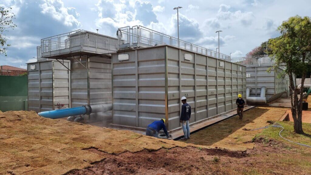 Obra industrial - Estação de Tratamento de água - Ourinhos-SP